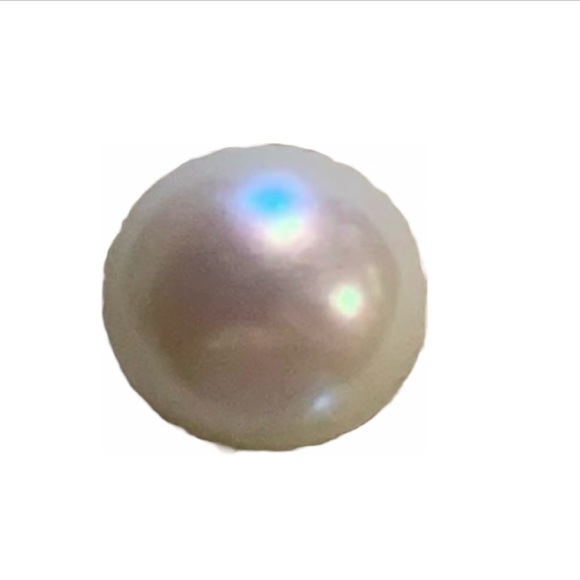 Jewelry - Pearl Stud white earrings.12 mm Beautiful Luster. SS.